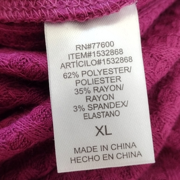 Chaser Women's Waffle Knit Hooded Pullover Long Sleeve Sweater - Picture 12 of 13